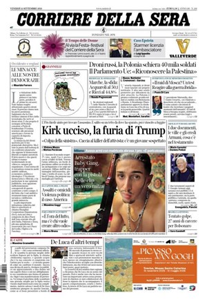 Copertura Corriere della Sera