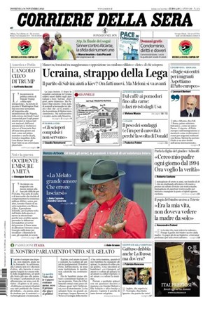 Copertura Corriere della Sera