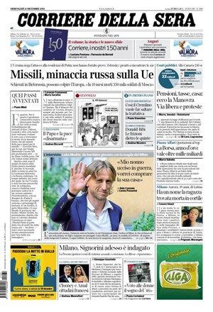 Copertura Corriere della Sera