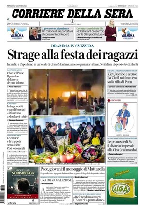 Copertura Corriere della Sera