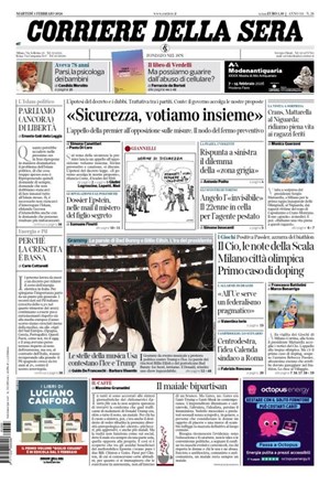 Copertura Corriere della Sera