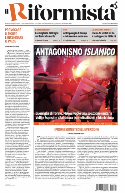 Copertura Il Riformista