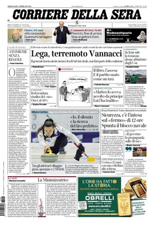 Copertura Corriere della Sera