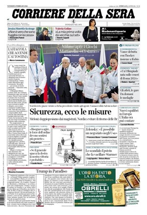 Copertura Corriere della Sera