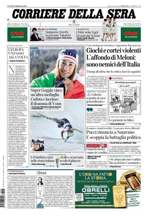 Copertura Corriere della Sera