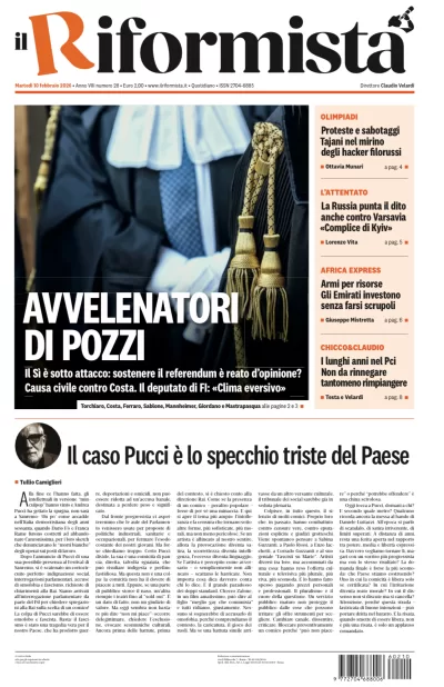 Copertura Il Riformista