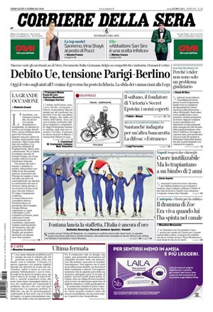Copertura Corriere della Sera