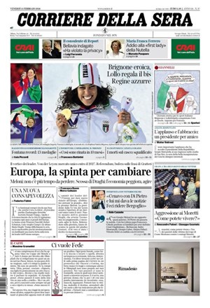 Copertura Corriere della Sera