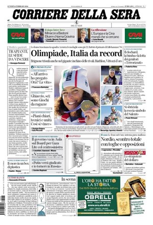 Copertura Corriere della Sera
