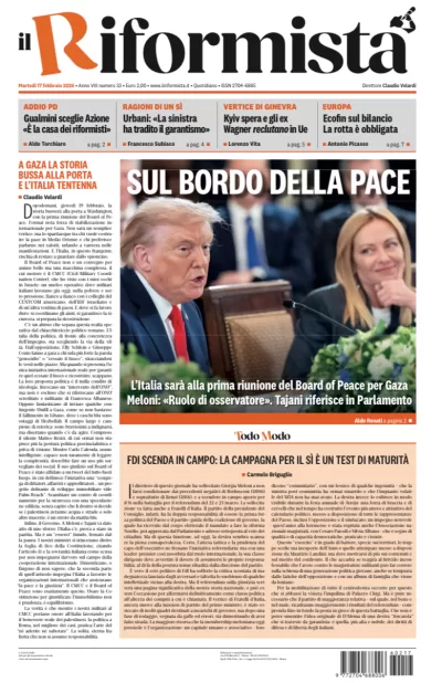 Copertura Il Riformista