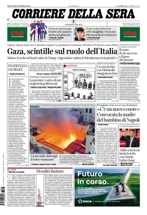 Copertura Corriere della Sera
