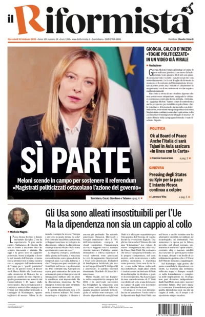 Copertura Il Riformista