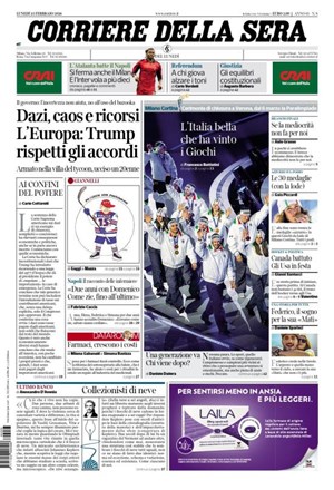Copertura Corriere della Sera