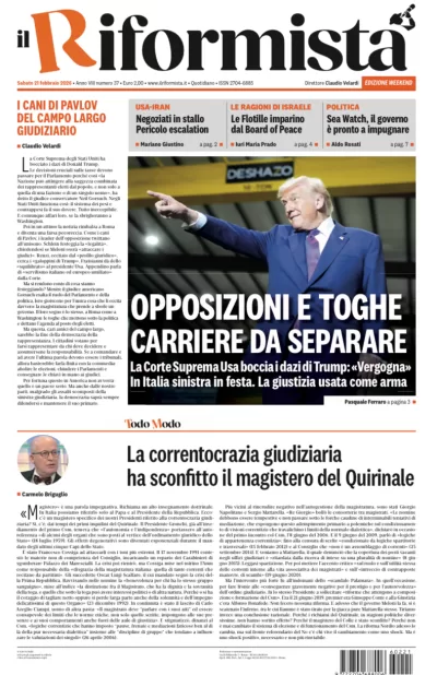 Copertura Il Riformista