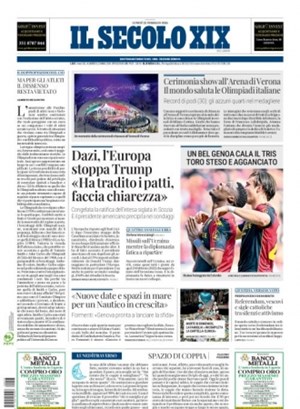 Copertura Il Secolo XIX