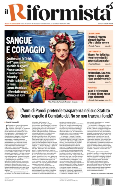 Copertura Il Riformista