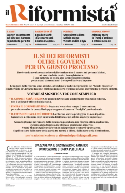 Copertura Il Riformista
