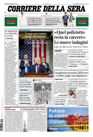 Copertura Corriere della Sera