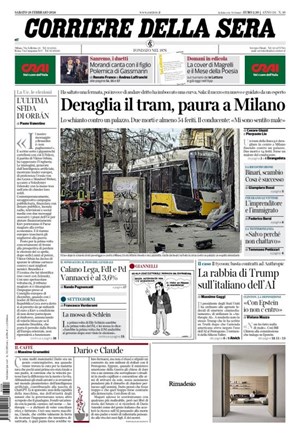 Copertura Corriere della Sera