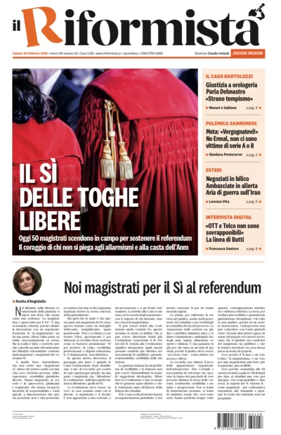 Copertura Il Riformista