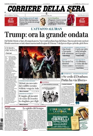 Copertura Corriere della Sera