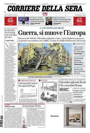 Copertura Corriere della Sera