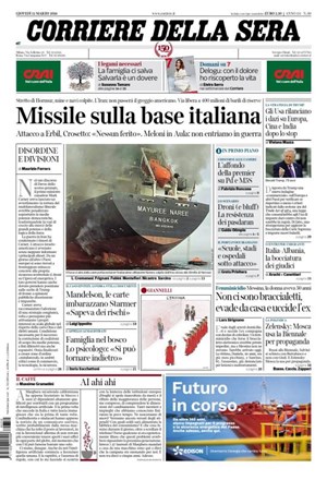 Copertura Corriere della Sera