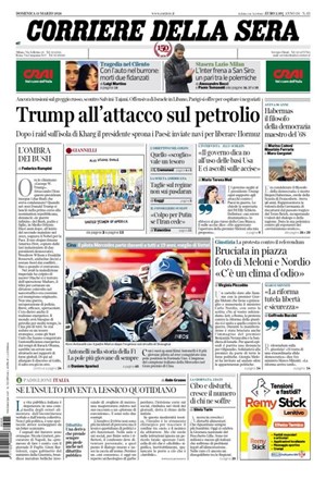 Copertura Corriere della Sera