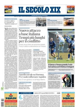 Copertura Il Secolo XIX