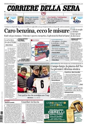 Copertura Corriere della Sera