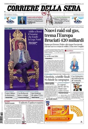 Copertura Corriere della Sera
