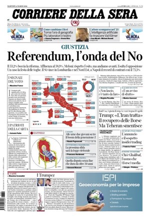 Copertura Corriere della Sera