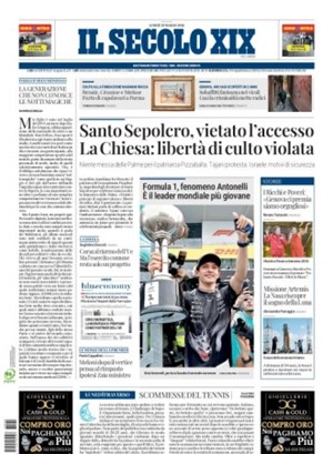 Copertura Il Secolo XIX