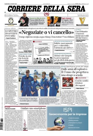 Copertura Corriere della Sera