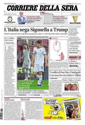 Copertura Corriere della Sera