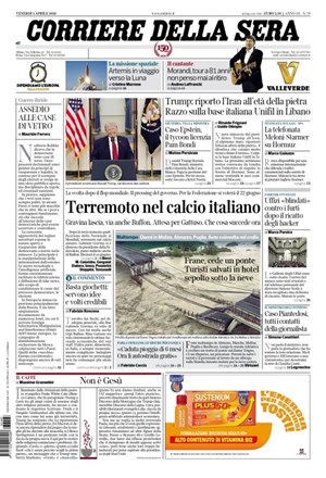 Copertura Corriere della Sera