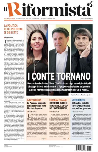 Copertura Il Riformista