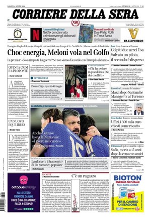 Copertura Corriere della Sera