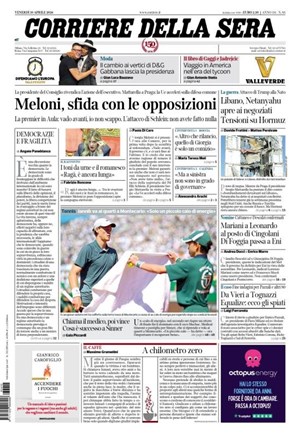 Copertura Corriere della Sera