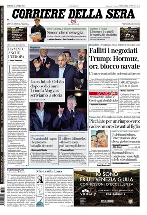 Copertura Corriere della Sera