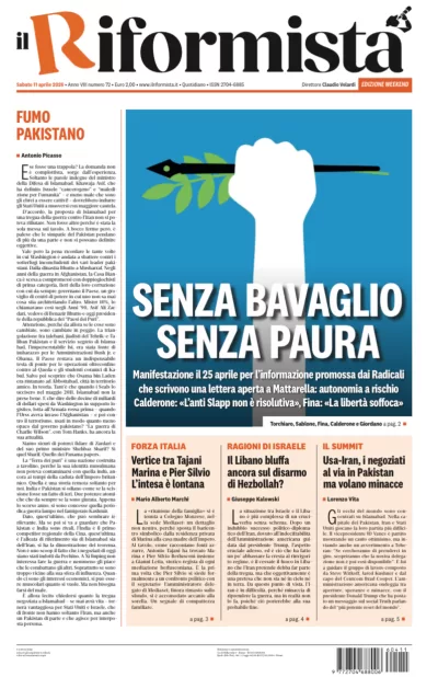 Copertura Il Riformista