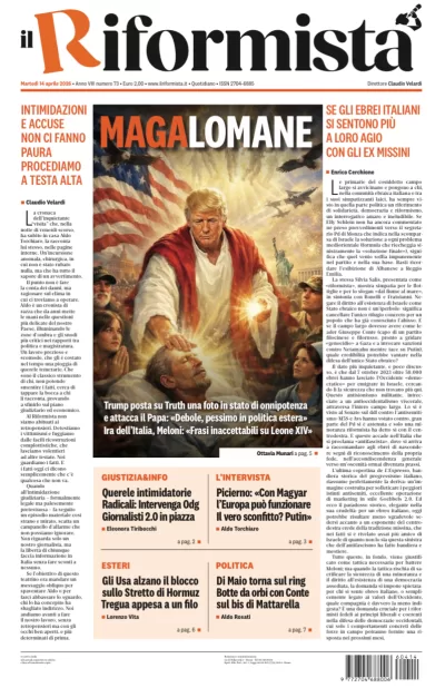 Copertura Il Riformista