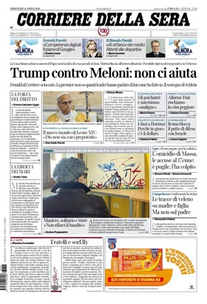 Copertura Corriere della Sera