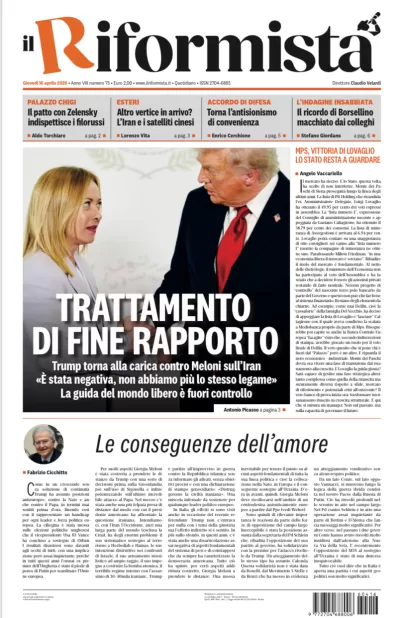 Copertura Il Riformista