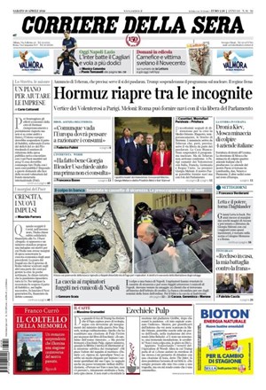 Copertura Corriere della Sera