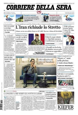Copertura Corriere della Sera