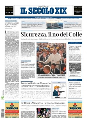 Copertura Il Secolo XIX