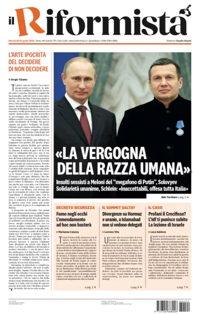 Copertura Il Riformista