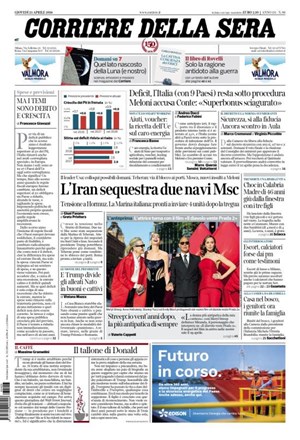 Copertura Corriere della Sera