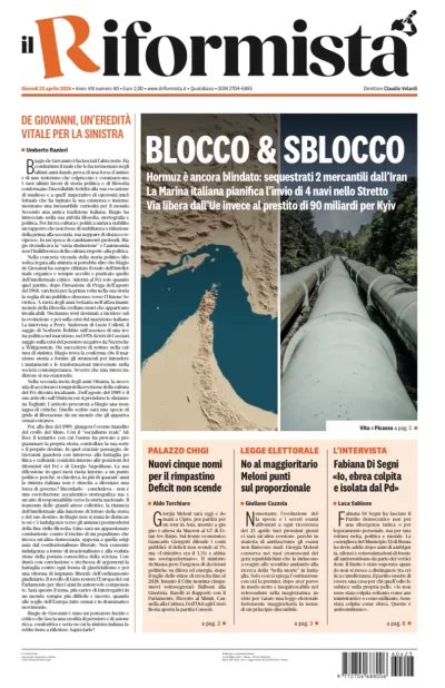 Copertura Il Riformista